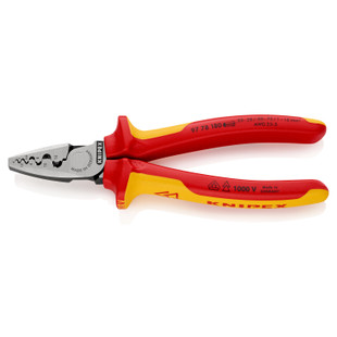PINCE A SERTIR 180MM EMBOUT 0,25-16MM² 1000V