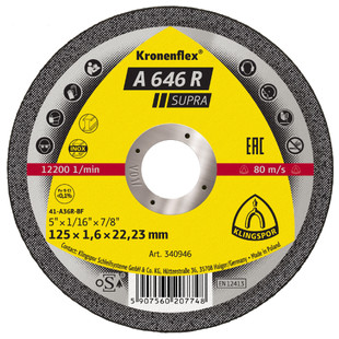 DISQUE A TRONCONNER ACIER A 646 R SUPRA