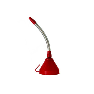 ENTONNOIR PE AVEC FILTRE ET FLEXIBLE METAL 160MM