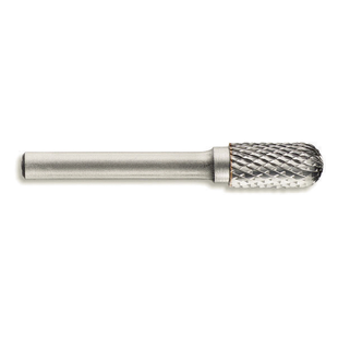 FRAISE LIME CARBURE CYLINDRIQUE A BOUT ARONDI DENTURE CROISEE