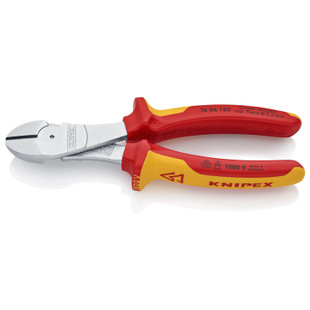 PINCE COUPANTE DE COTE A FORTE DEMULTIPLICATION 180MM