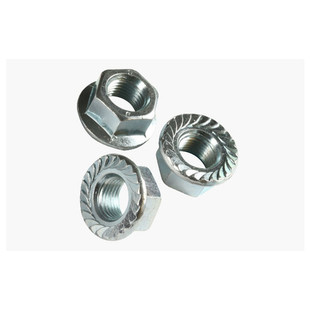 ECROU A EMBASE CRANTEE SERIE EE ACIER ZN BLANC