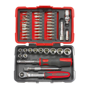 COFFRET DOUILLES ET ACCESSOIRE ULTIMATE®  XS COMPACT 1/4'' (44 PIECES)