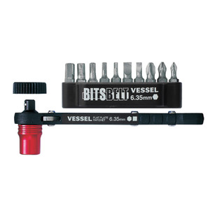 MINI CLIQUET PLAT TD-73MC + JEU DE 10 EMBOUTS (PHILIPS/FENTE/HEXAGONAL)