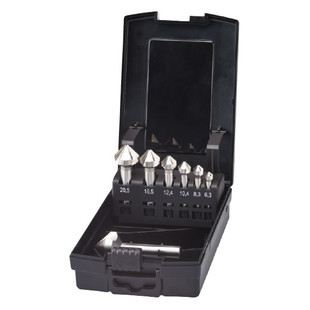 FRAISE A CHANFREINER HSS-E 90° 3 T QUEUE A 3 MEPLATS 42.555 (JEU DE 6)