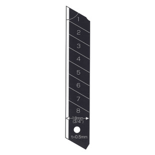LAME DE CUTTER 18MM RAZAR BLACK (ETUI DE 10)