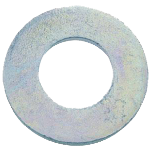 RONDELLE PLATE MOYENNE TYPE "M" SERIE MN ACIER ZN BLANC