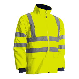 PARKA MULTICOUCHES KANATA 4/1 JAUNE/MARINE