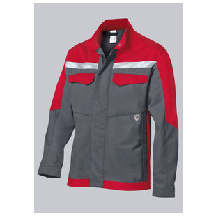 VESTE MULTINORMES APC2 GRIS FONCE/ROUGE