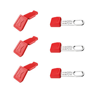 CLIPS TETHERED TOOL + CLIPS COLORCODE ROUGES (3 PIECES DE CHAQUE)