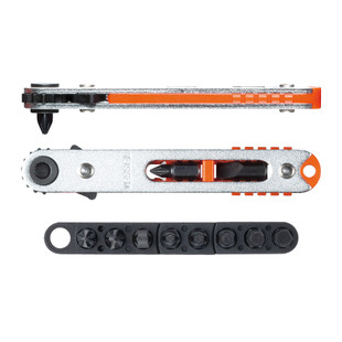 MINI CLIQUET EXTRA PLAT TD-76 + JEU DE 8 EMBOUTS (PHILIPS/FENTE/HEXAGONAL)