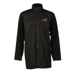 VESTE DE SOUDEUR COTON IGNIFUGE AVEC MANCHES CROUTE DE CUIR