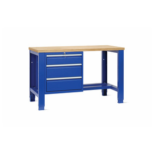ETABLI FIXE AVEC CAISSON 3 TIROIRS
